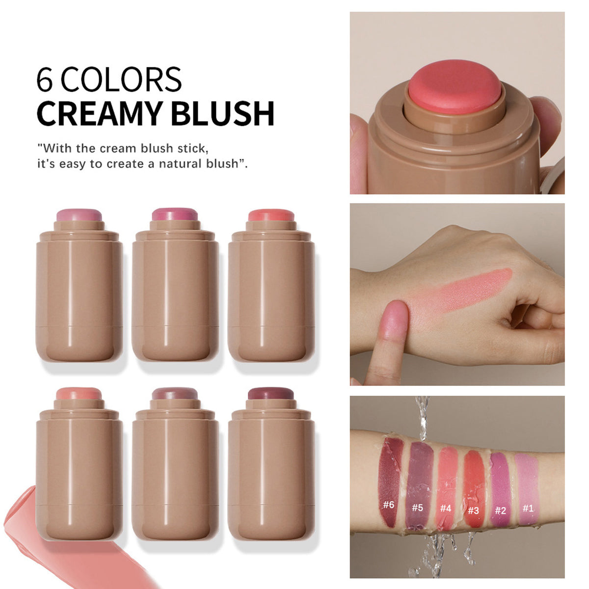 LAKERAIN Dual Purpose Cream Blush Stick